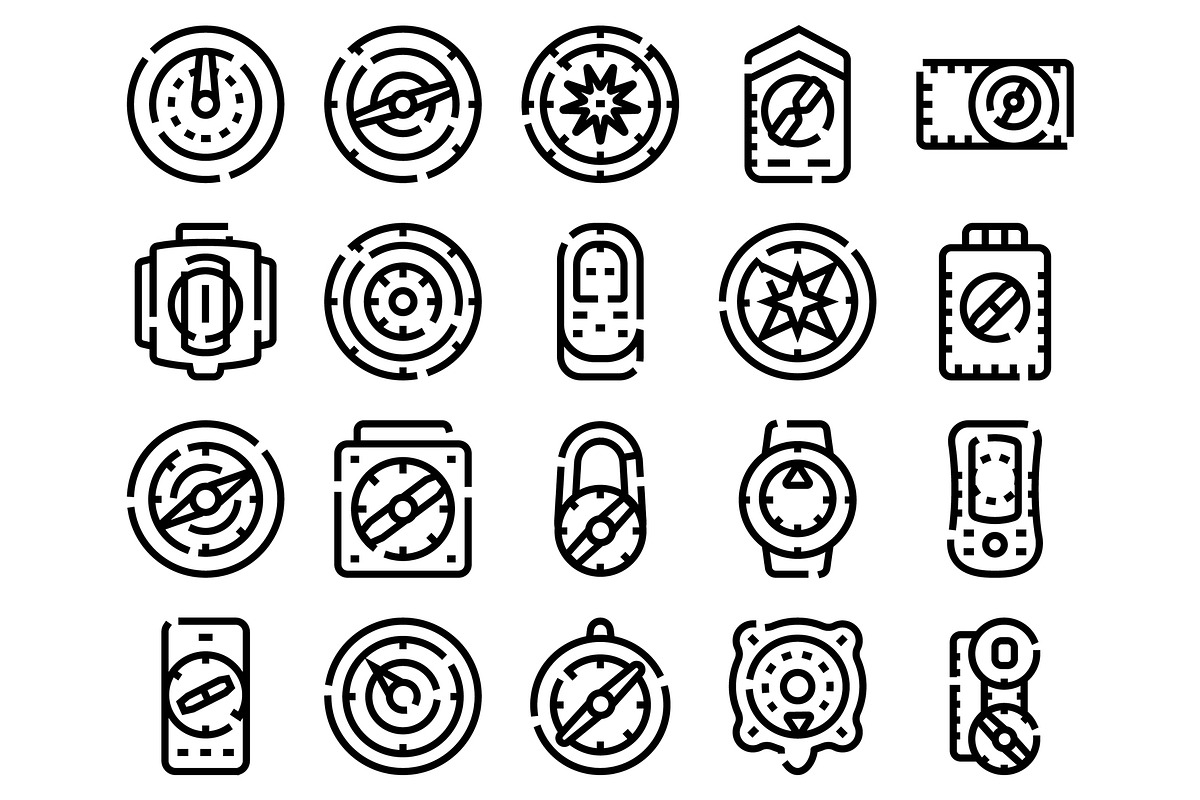 Compasses and navigation icons, an Object Graphic by pikepicture (Photo 2 of 3)