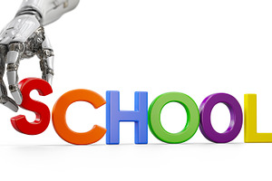 Robotic Hand with Plastic Letters, a School & Education Photo by Andy Dean Photography