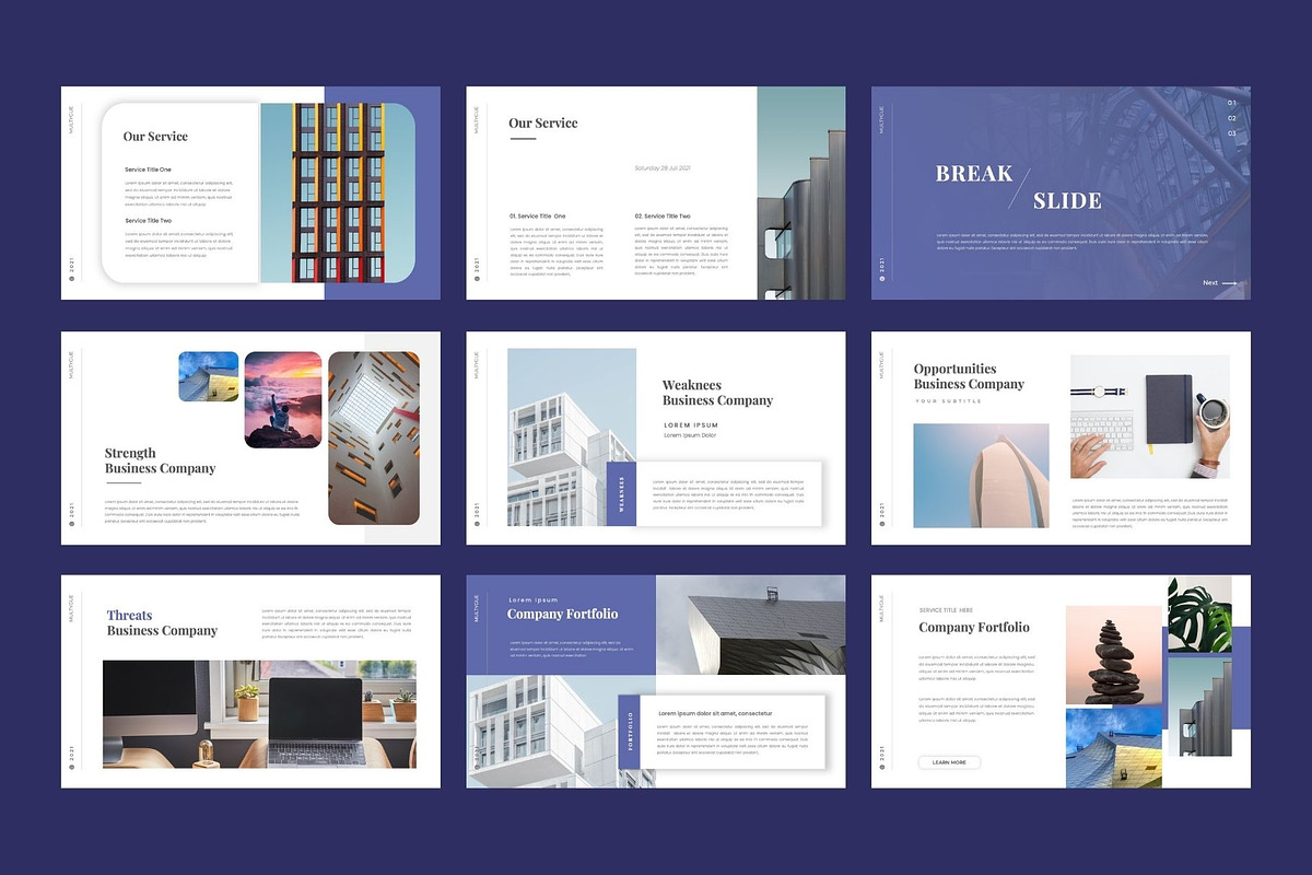 MULTYGUE Business Keynote Template, a Presentation Template by Rizki Herdian (Photo 4 of 6)