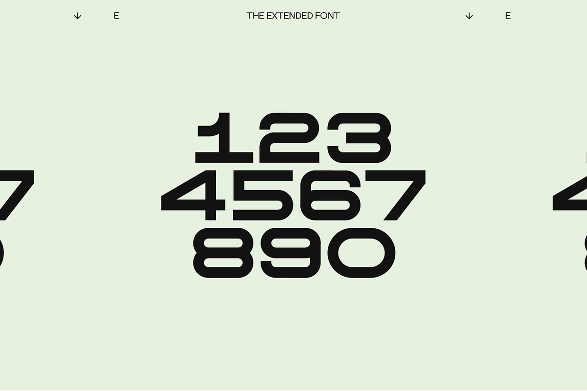 THE EXTENDED FONT, a Font by THE BOLD FONT. (Photo 6 of 9)