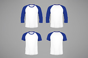 Men's baseball t-shirts mockup, an Illustration by George Rod (Thumbnail 4 of 6)
