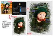 Watercolor Word Cloud Art PS Script, an Action Add-On by MRI STUDIO (Thumbnail 4 of 16)