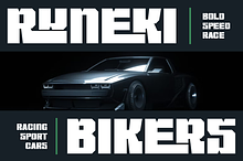 Runeki Bikers - Racing Car Font