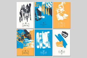Set cards. Creative design.