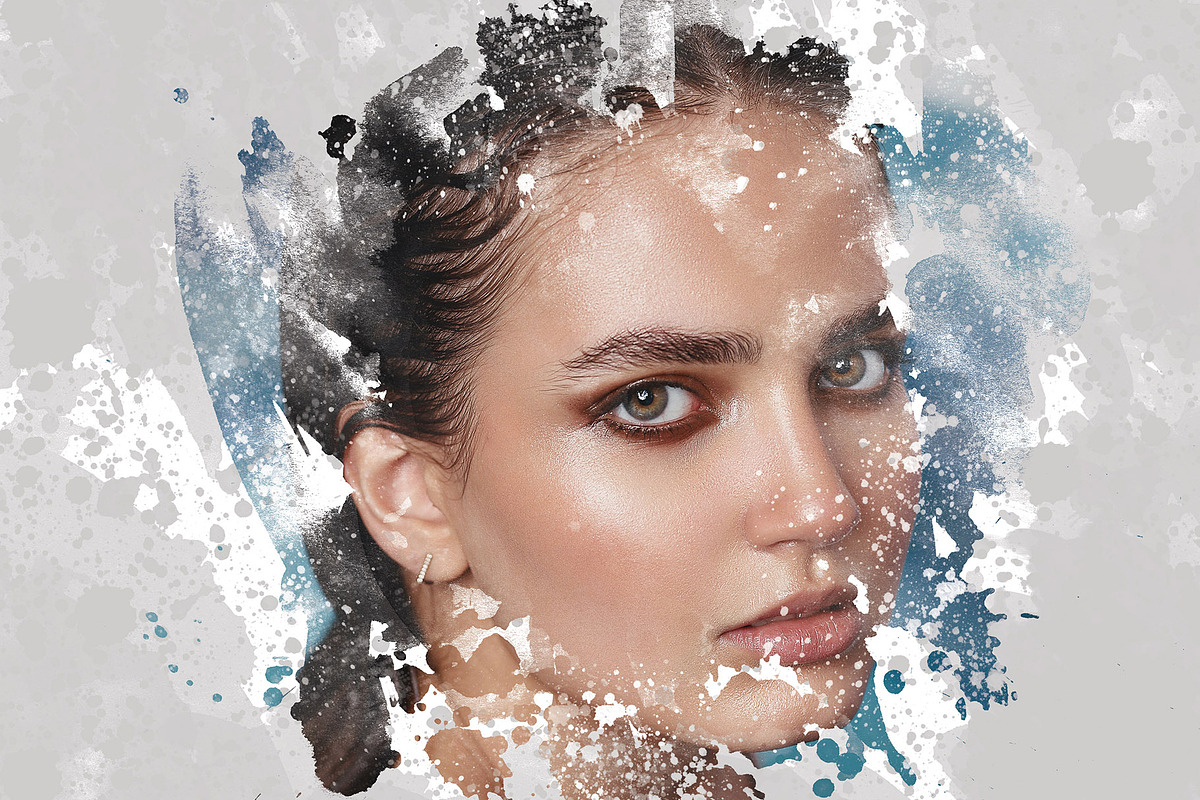 Watercolor Artistic Photo Templates, an Action Add-On by Photoshop Action (Photo 4 of 13)