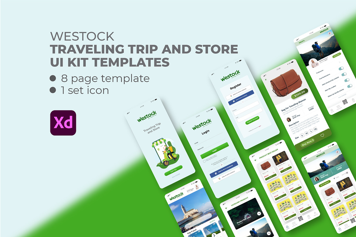 Westock - UI KIT Template APP, an App Template by Beside Std (Photo 1 of 4)