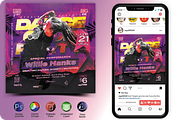 Dance Club Party Flyer, a Flyer Template by regalDRAW (Thumbnail 1 of 2)