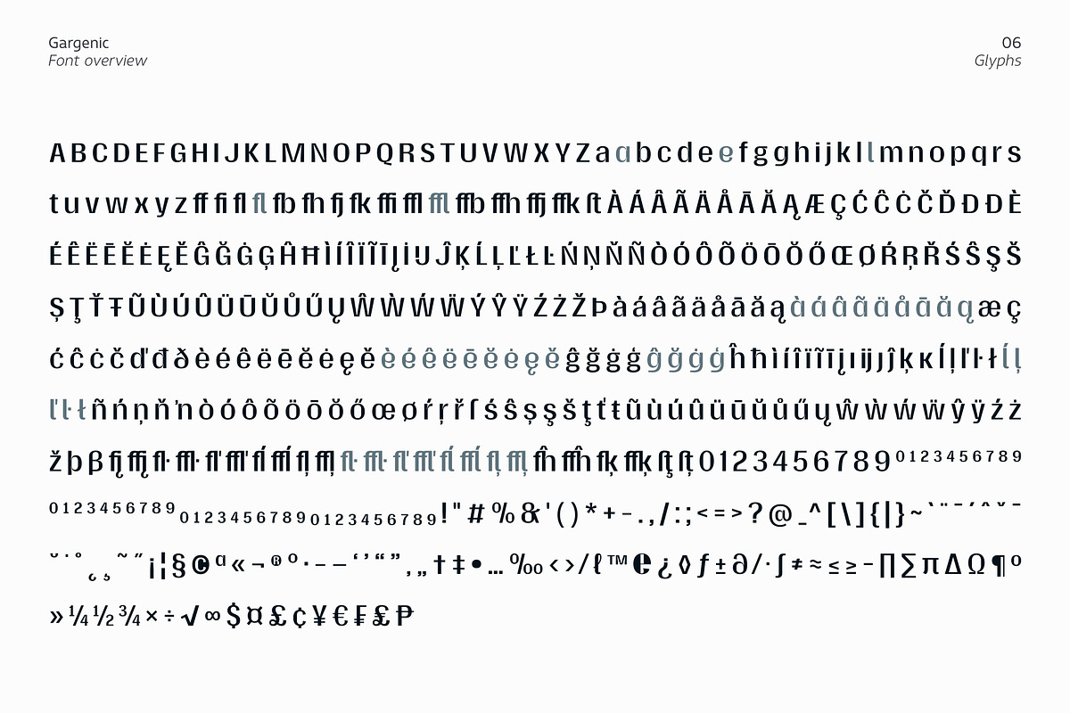 Gargenic, a Sans Serif Font by Zafara Studios (Photo 6 of 12)