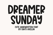 Dreamer Sunday - Cute Handwritten, a Handwritten Font by SaktiAvellin (Thumbnail 1 of 5)
