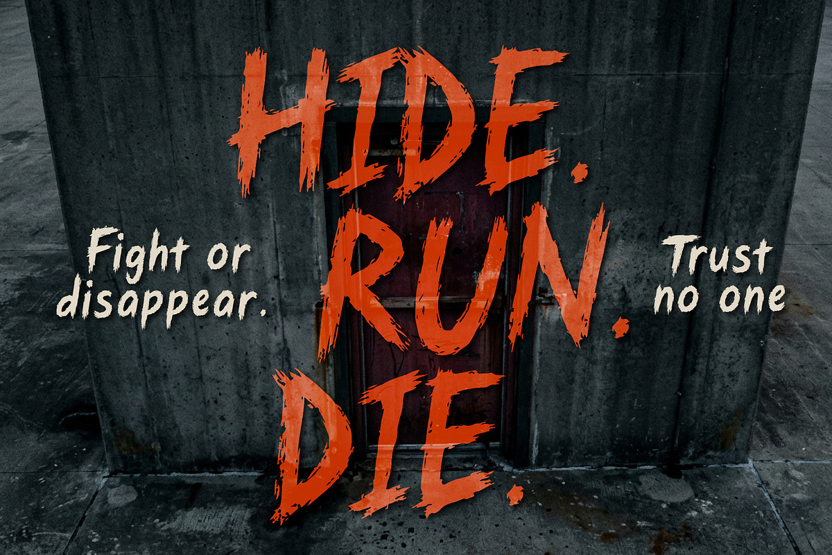 HorrificScience Horror Thriller Font, a Handwritten Font by HypeWorksCo (Photo 14 of 16)