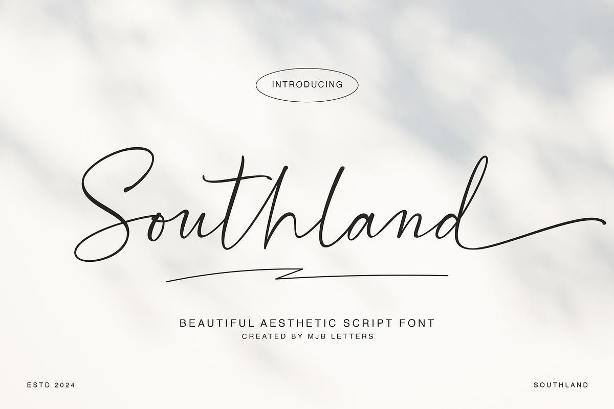 Southland | Modern Calligraphy, a Script Font by MJB Letters (Photo 1 of 10)