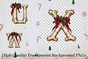 Horror Christmas Bone Alphabets, a Seasonal Illustration by Ink Gallery (Thumbnail 4 of 5)