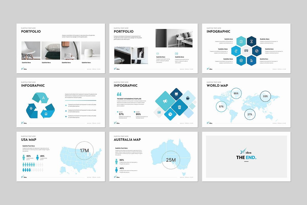 The X-Idea Presentation Template preview 8