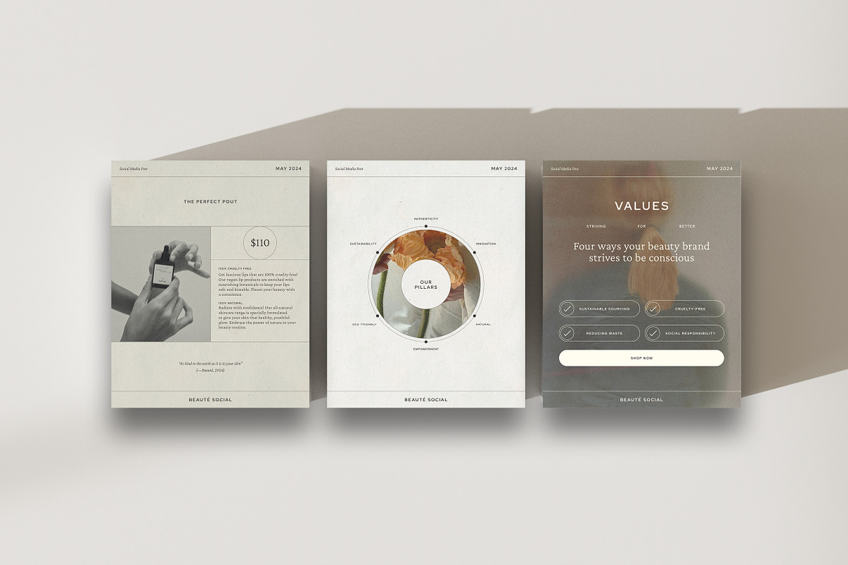 BEAUTÉ | InfoSocial Media Kit, a Social Media Template by Studio Standard (Photo 9 of 11)