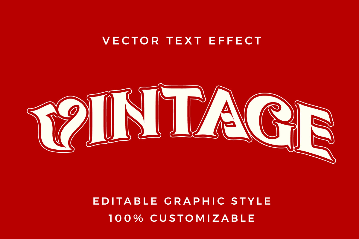 Retro Swirl Text Effect