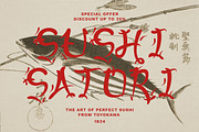 Kaze Japanese Asian Display Font, a Script Font by Vadovastd (Thumbnail 7 of 8)