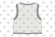 Pointelle Sweater Vest Fashion Flat, a Shirt Mockup by haydenwentworth (Thumbnail 3 of 3)