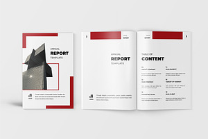 Red - Annual Report Template