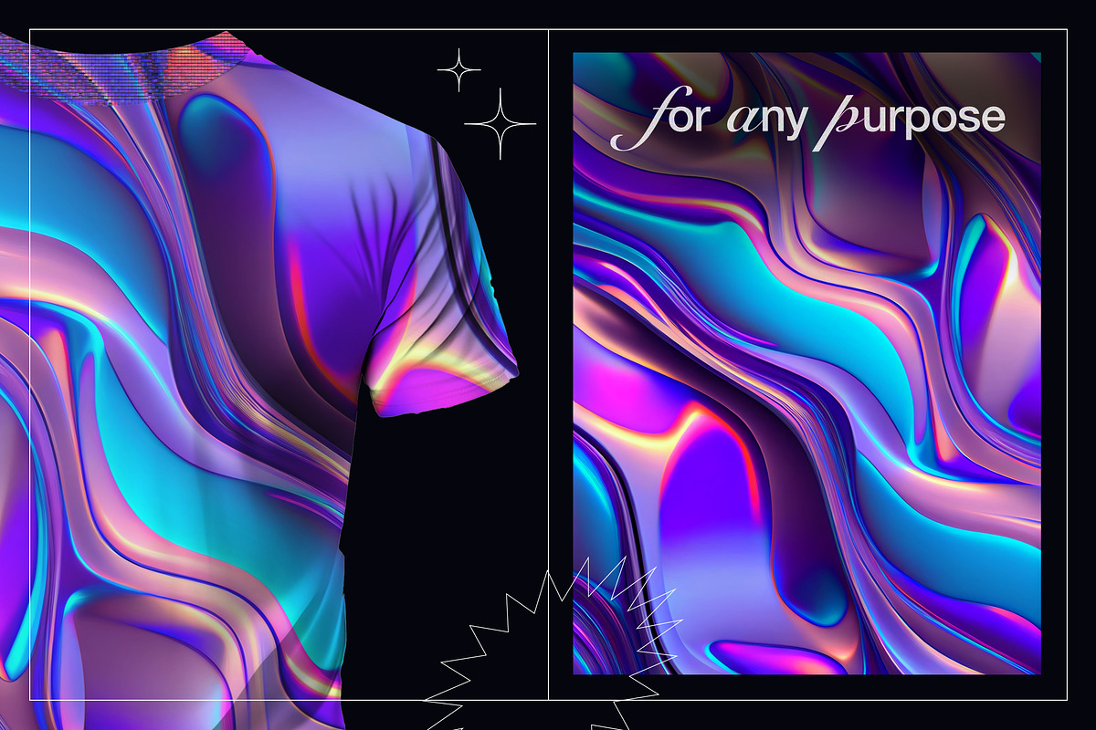 Liquid Metal | Iridescent Trend, a Texture Graphic by Ckybe's Corner (Photo 2 of 8)