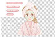 Sleepover Spa Day Illustrations, an Illustration by TatiMockup (Thumbnail 3 of 3)