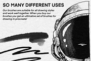Ink Brushes For Procreate, a Brush Add-On by Nuclear Brushes (Thumbnail 6 of 10)