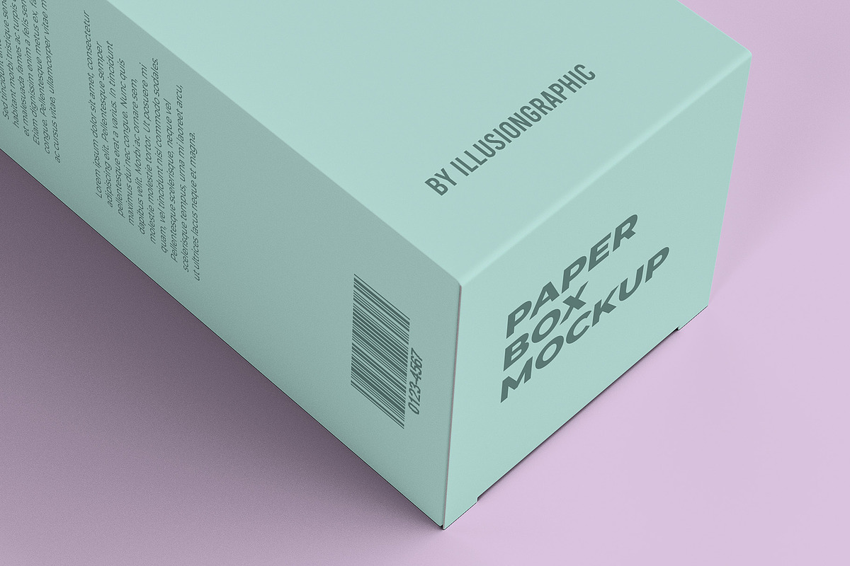 Paper Box Mockup - 8 views, a Packaging Mockup by Illusiongraphic (Photo 20 of 21)