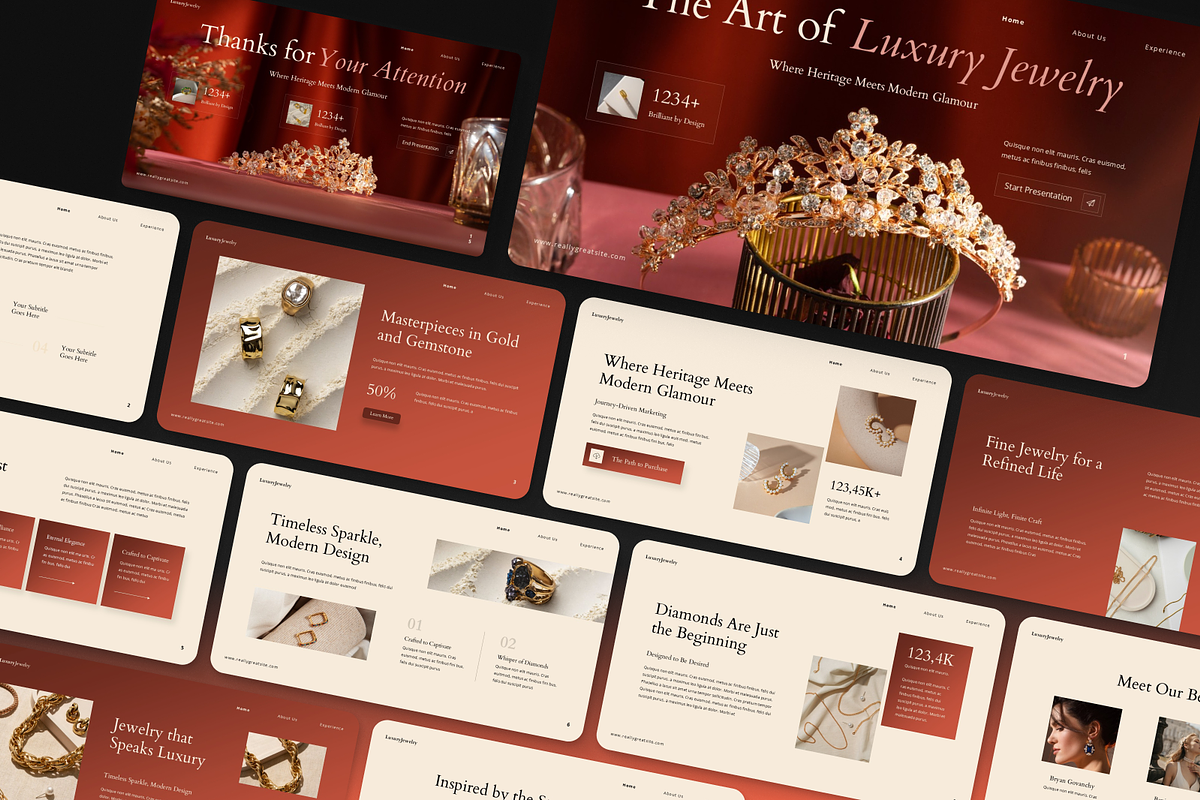 Luxury Jewelry Presentation, a Presentation Template by Annora Studio (Photo 7 of 7)