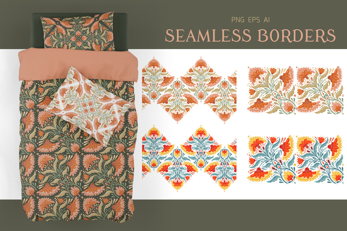 Decorative floral ornament set, a Graphic by Veleri (Photo 4 of 8)
