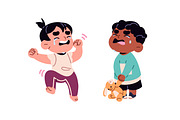 Sad, unhappy children crying set, a Person Illustration by PaperTrident (Thumbnail 2 of 6)