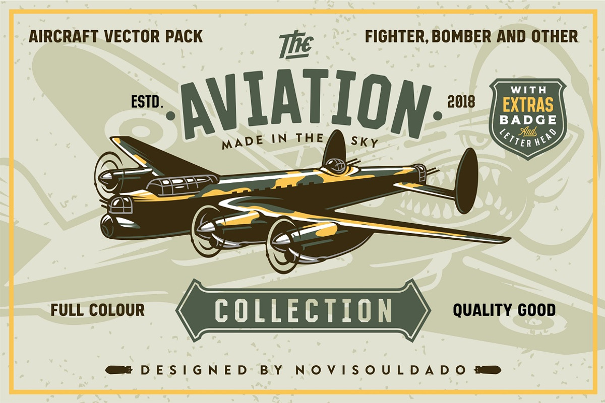 The Aviation Vector pack, an Object Graphic by Novisouldado (Photo 1 of 10)