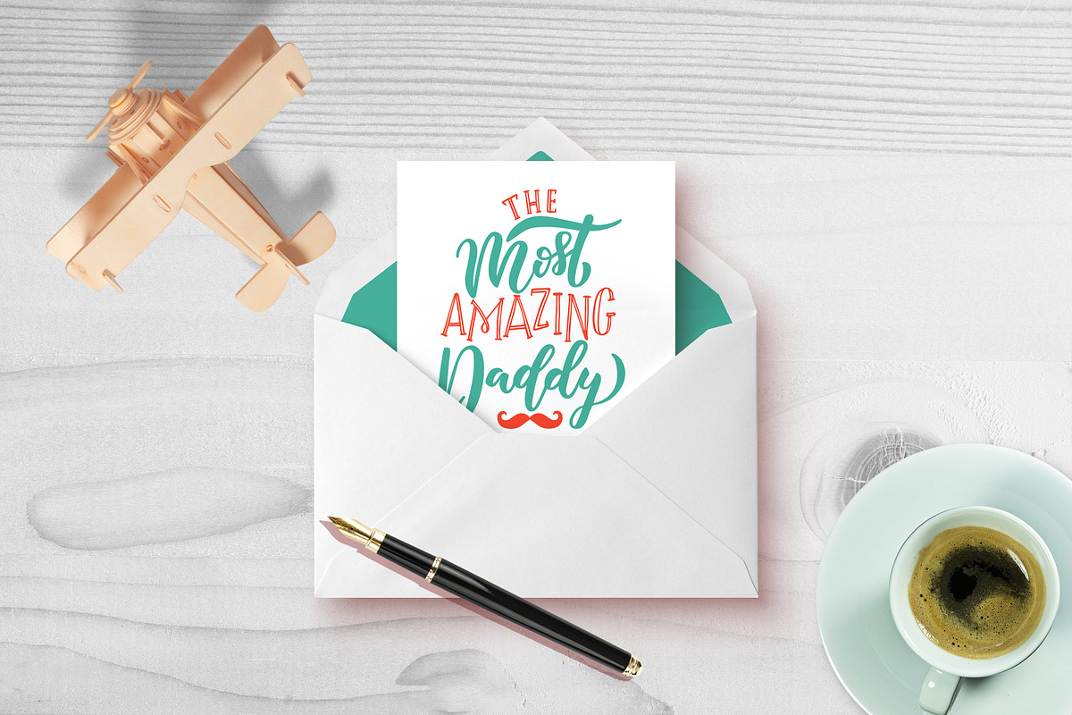 Father's Day Hand Lettering Set, an Illustration by 5August Art (Photo 4 of 7)