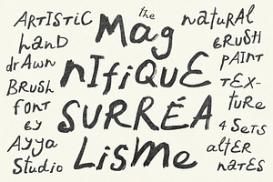 Organic Hand Painted Font, a Handwritten Font by Ayya Studio