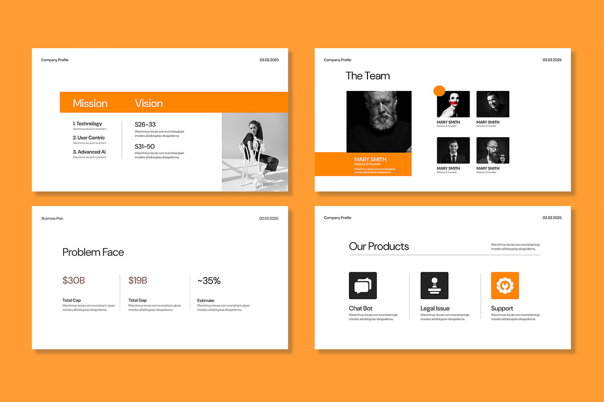Company Profile Presentation, a Presentation Template by Mighty-Slide (Photo 3 of 6)