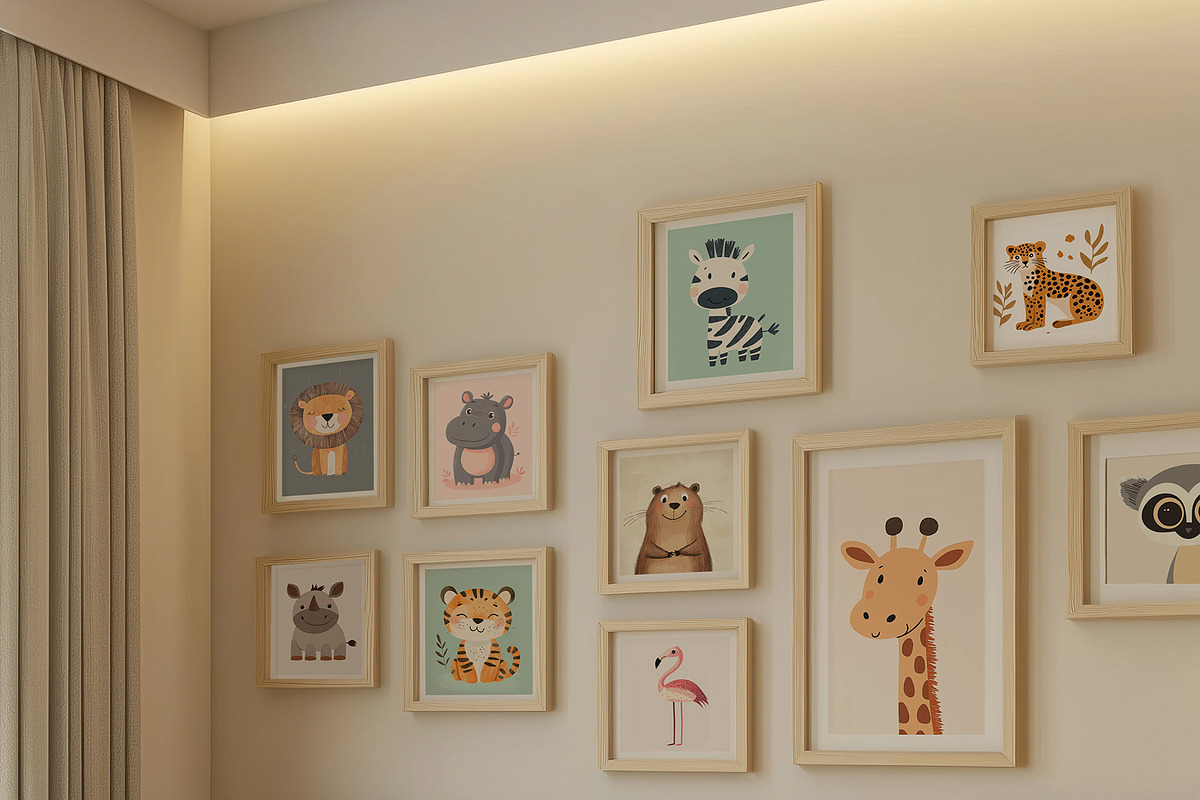 Holidays Nursery Mockups., a Books & Magazine Mockup by Designwork (Photo 7 of 16)
