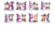 Snowman Winter Christmas, an Illustration by Design Market (Thumbnail 2 of 3)