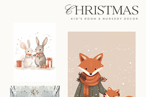 Nursery Scandi Christmas Prints