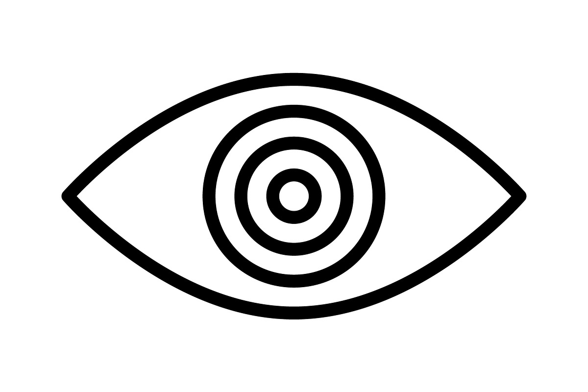 Eye icon, an Outline Icon by Sumberpangan