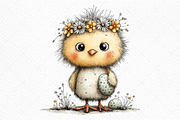 Whimsical Easter Farm Animal Clipart, an Illustration by Craft Nest (Thumbnail 10 of 11)