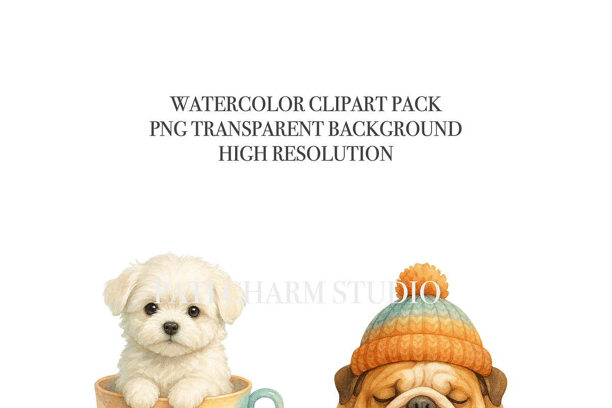 17 Dog Clipart, an Animal Illustration by Pati Charm Studio (Photo 5 of 8)