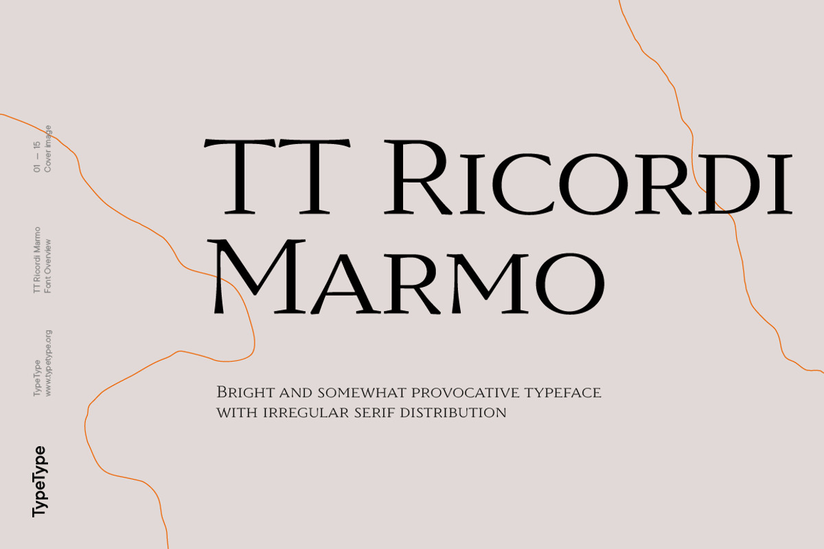 TT Ricordi Marmo, a Serif Font by TypeType (Photo 1 of 15)