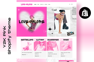Y2K PINK Shopify Theme Y2K AESTHETIC, a Shopify Template by PLANETSEL
