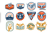 Eagle badge BUNDLE – just $9, an Animal Illustration by grindstudio (Thumbnail 2 of 4)