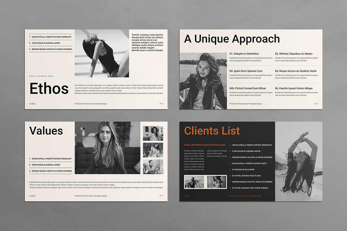 Pitch Deck Presentation Template, a Presentation Template by E-Type (Photo 3 of 5)