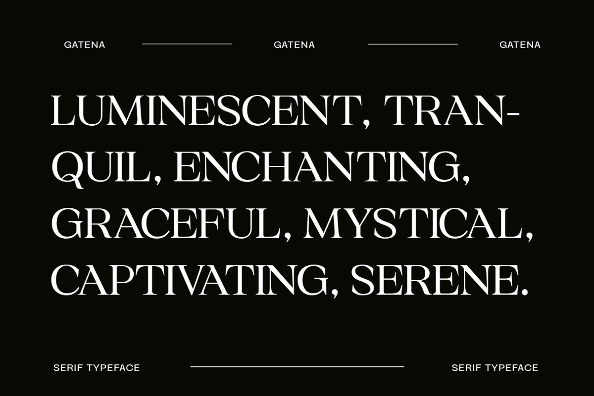 Gatena Serif Modern, a Serif Font by Yukita Creative (Photo 6 of 10)