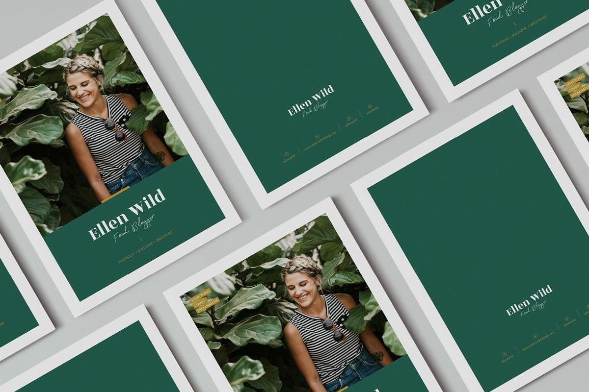 Magazine / CANVA, INDD / Ellen, a Magazine Template by Mirazz (Photo 8 of 16)