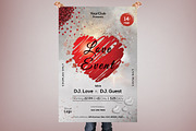 Love Event Party PSD Flyer Template, a Flyer Template by Naim Selmani (Thumbnail 2 of 2)
