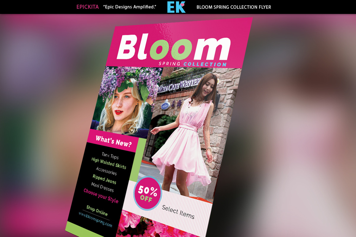 Bloom Spring Collection Flyer, a Flyer Template by Epickita (Photo 1 of 3)