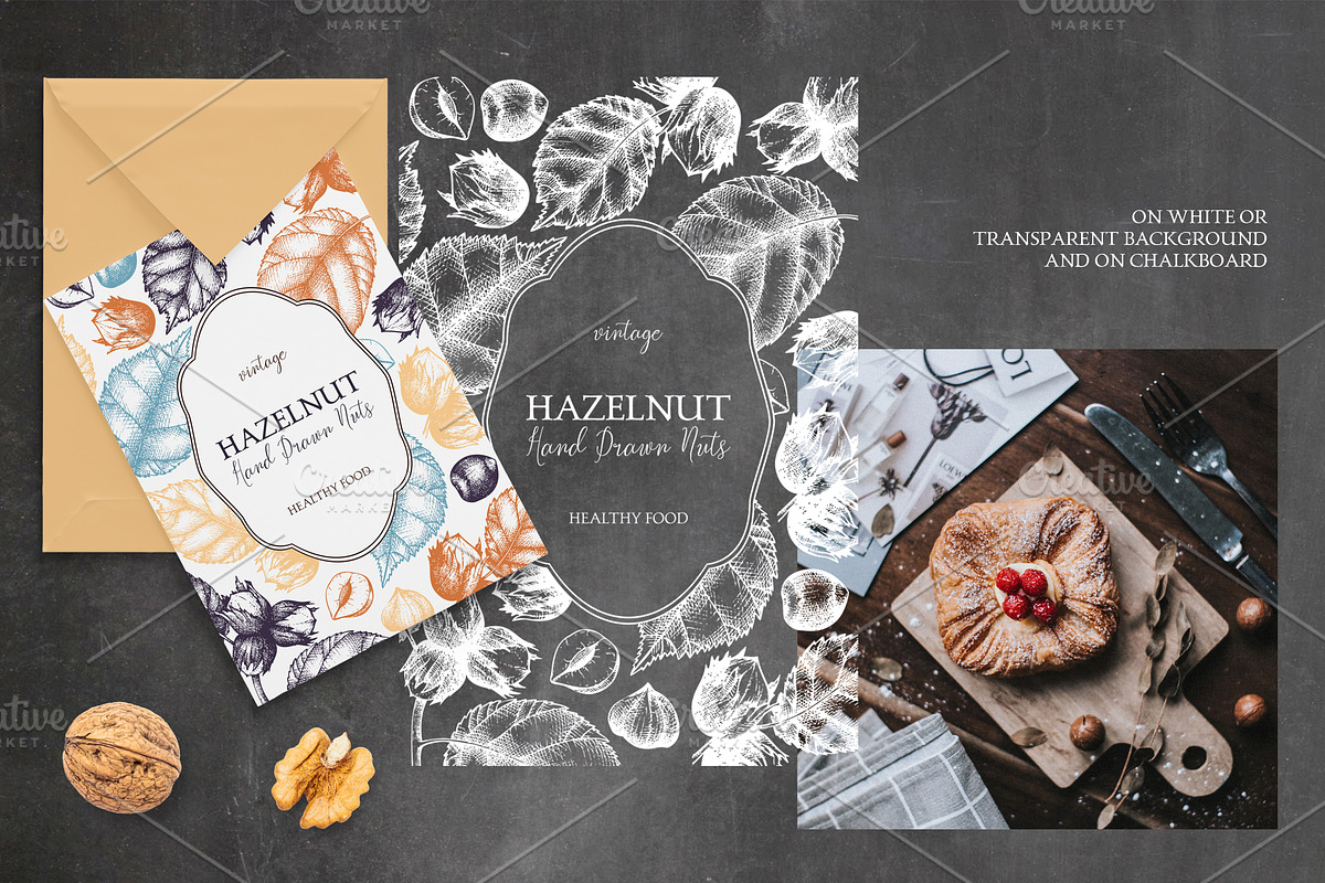 Hand-Drawn Nuts Sketches, a Food Illustration by Yevheniia (Photo 9 of 12)