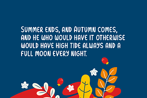 Winsome Autumn Typeface