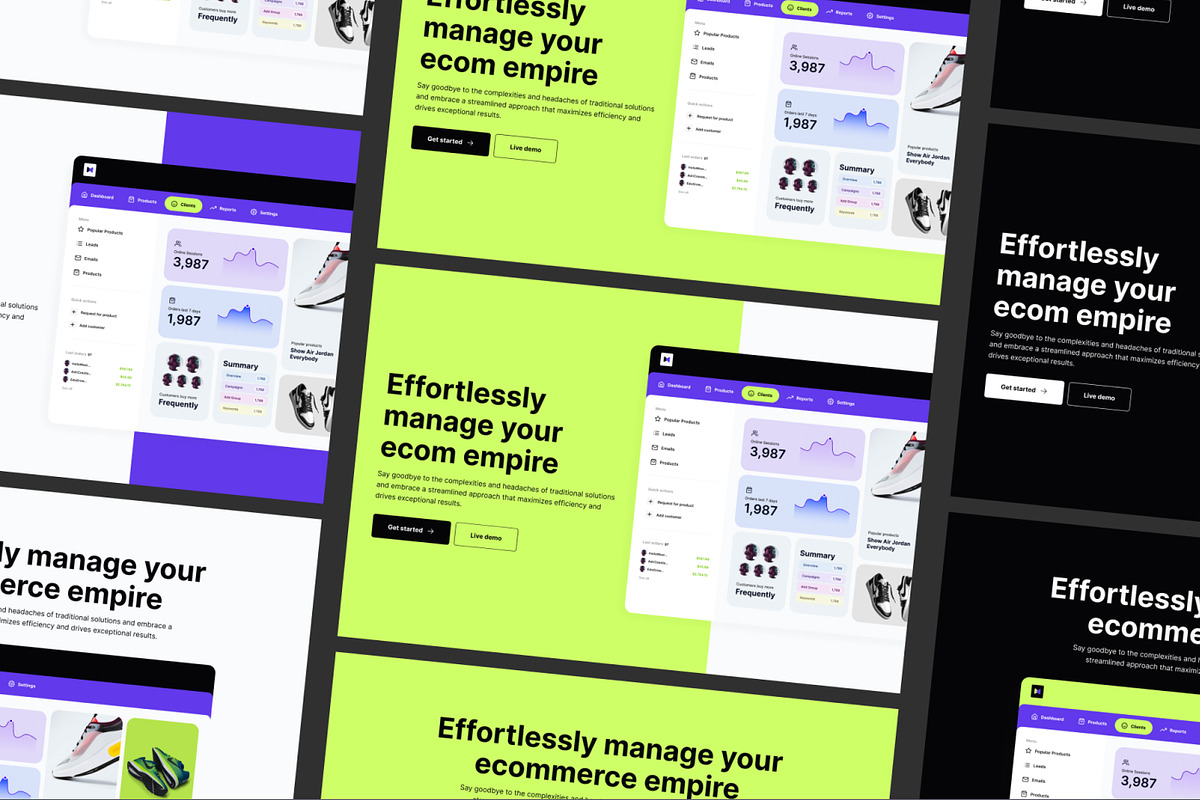 Hubble: SaaS Landing Page UI Kit, a Landing Page Template by CreativeUI (Photo 4 of 7)
